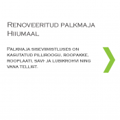 Renoveeritud palkmaja Hiiumaal