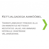 Kettjalgadega aiamööbel